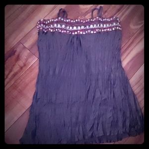 Camisole Olive with sequins